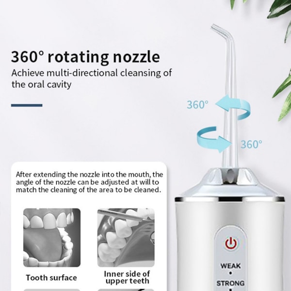 Waterpik Kompatibla Ortodontiska Munstycken för Djuprengöring, 360° Munstycksrotation för Optimal Åtkomst till Svåråtkomliga Områden