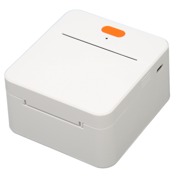 Mini etiketprinter 58mm bærbar stregkodeetiketmaskineprinter Bluetooth blækfri termisk printer til detailhandel stregkodekontor