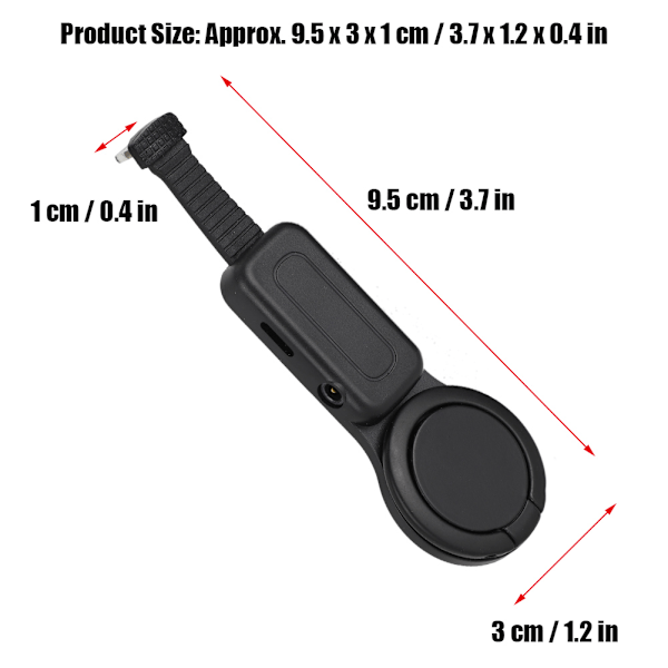 Lade- og lytteadapter 2-i-1 ringholder for iPhone (3,5 mm + for Lightning)