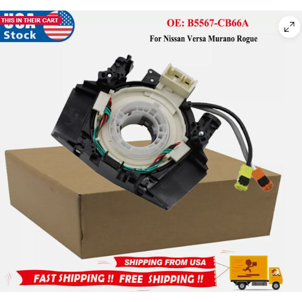 B5567-CB66A Klockfjäder Spiralkabel för Nissan Versa Murano Rogue US