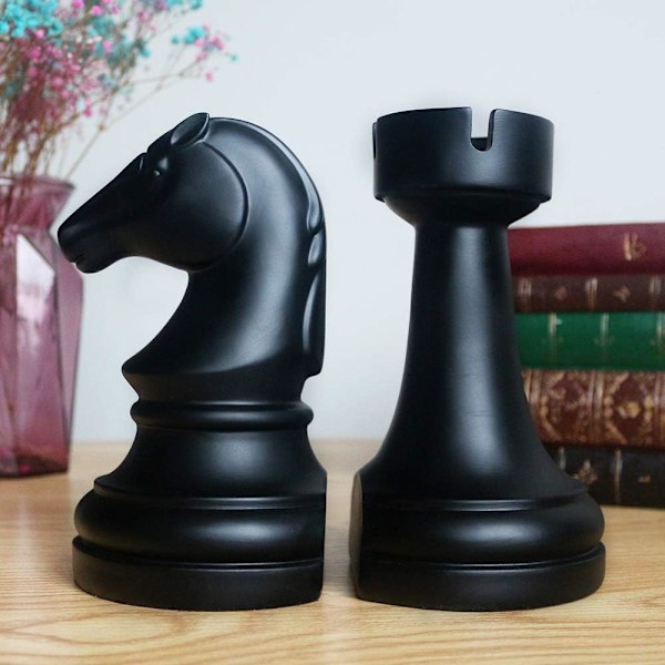US Chess Federation Standard Dekorativa Bokstöd, Skräddarsydd Design för Hem och Kontor (Perfekt Storlek)