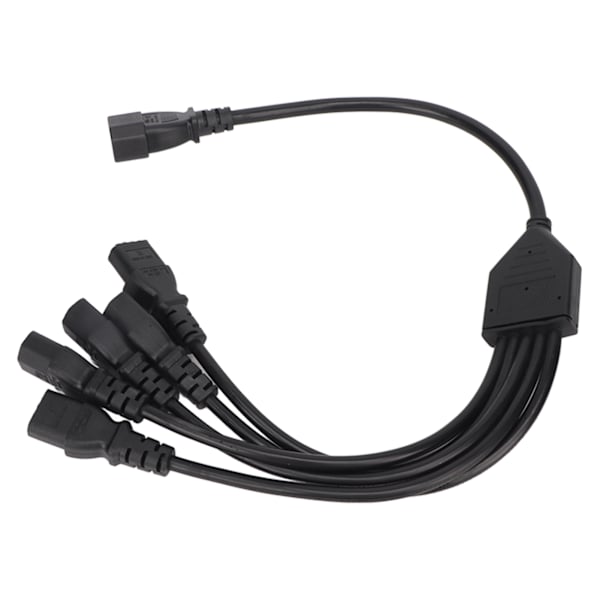 UPS PDU C14 - 5 x C13 virtajohtoadapteri, uros-naaras, 10A 250V Y-haaroitin, 1,6 jalkaa
