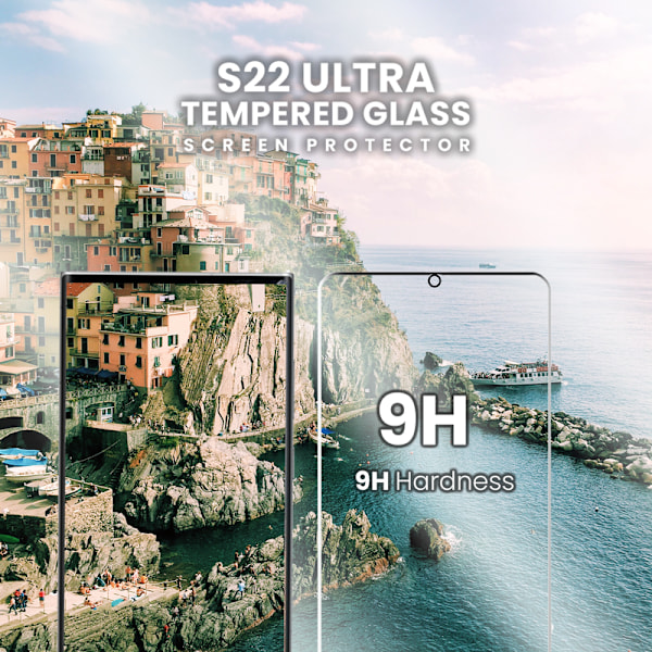 Glass Protector 9H Samsung S22 Ultra - 3D Super Quality
