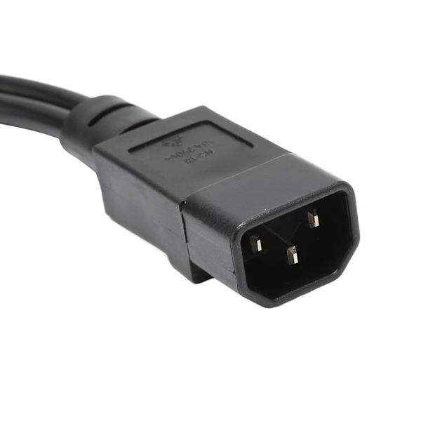 Splitter-strømstikledning IEC320 C14 han til dobbelt IEC320 C5 hun strømkabel til bærbar computerstrømadapter 100-250V