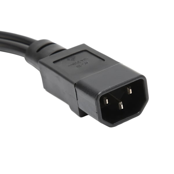 Splitter-virtapistojohto IEC320 C14 -uros naar Dual IEC320 C5 -naaras virtajohto kannettavan tietokoneen virtalähteelle 100-250V