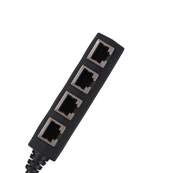 RJ45 Splitter Adapter 1 til 4 Port Jevn Overføring Utmerket Tilkobling Nettverkskabel Adapter