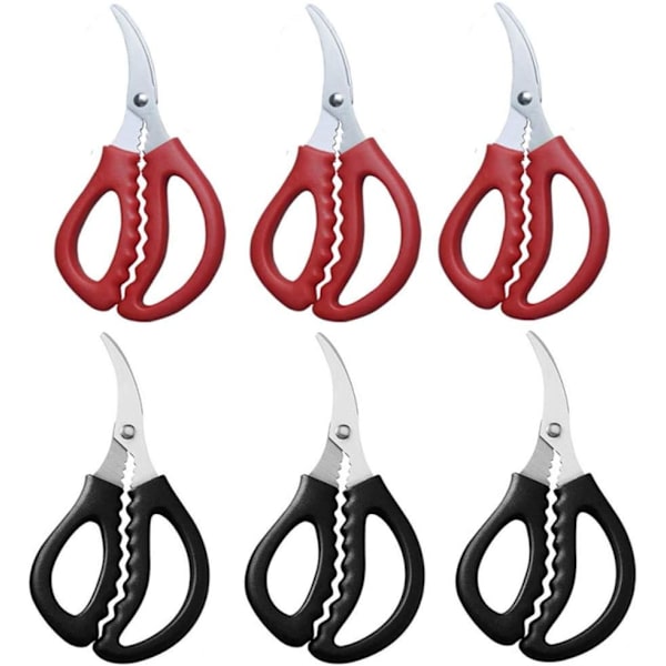 6 PAK Seafood Saks Fisk Krabbe Hummer Rejer Krebs