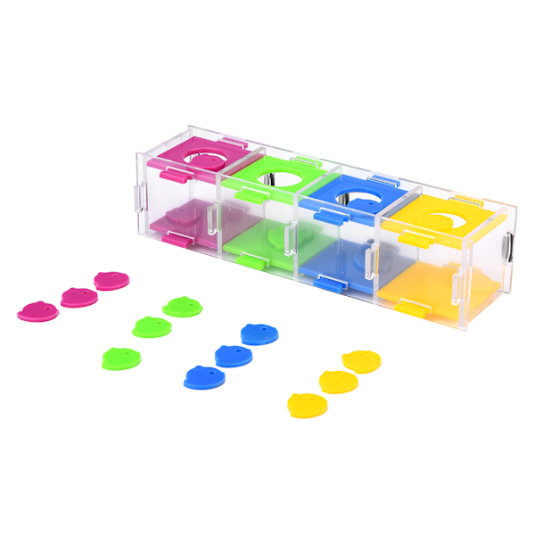 Färgseparationsleksak för födosök, interaktivt spel, giftfritt akrylmaterial, främjar intelligensutveckling, attraktivt utseende för
