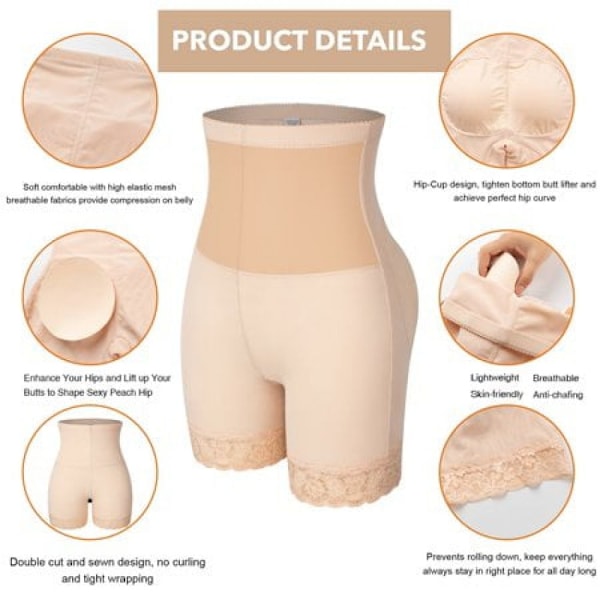 Shapewear för kvinnor Hög Midja Tummy Control Girdle Slim Body Shaper Trosor