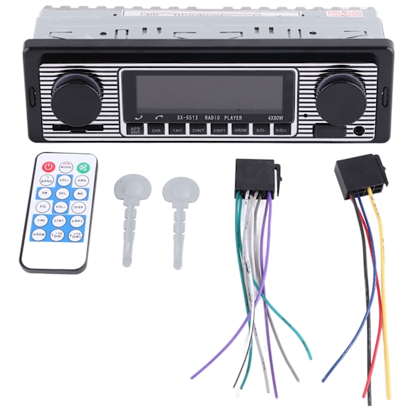 Auton radio MP3-soitin Bluetooth FM -kaukosäädin 4-kanavainen ääni ajoneuvon ajamiseen 5513