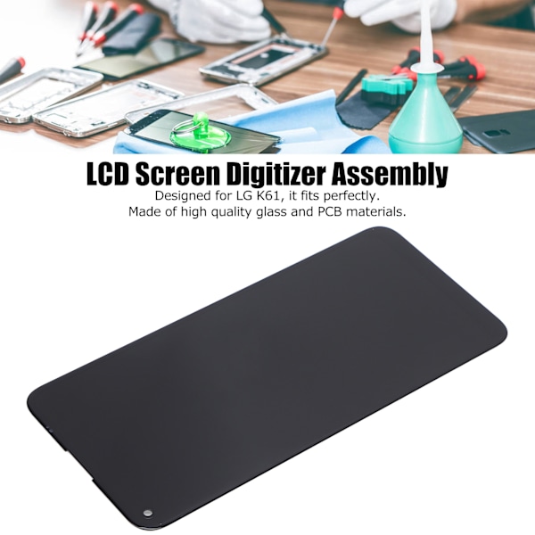 LCD-näyttöpaneeli Digitizer-kokoonpano LG K61 -matkapuhelimen LCD-kosketusnäytön vaihto