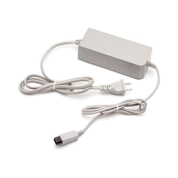Konsolladdare för Nintendo Wii, Auto Voltage AC Väggströmadapter med Flambeständigt Skal