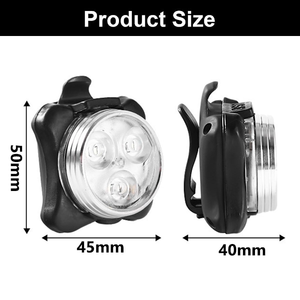 Avancerad Design USB Uppladdningsbart Cykelljusset, Superstarka LED Multisportljus för Utomhusaktiviteter