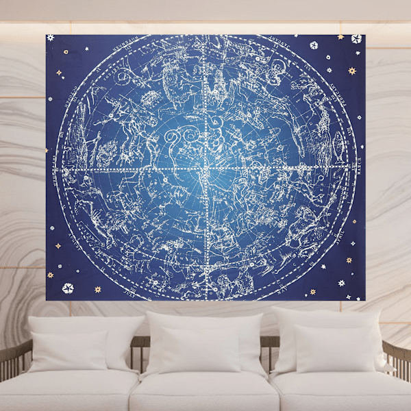 Bohemian Constellation Veggteppe Sengeteppe Veggteppe (4)