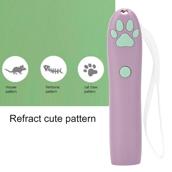 Ultimata Kattkompisen, Interaktiva Kattleksaker med Mönstrad Laserprojektion, Enkelt Galen för Varierade Lekstilar, Portabel Design för Inomhus och