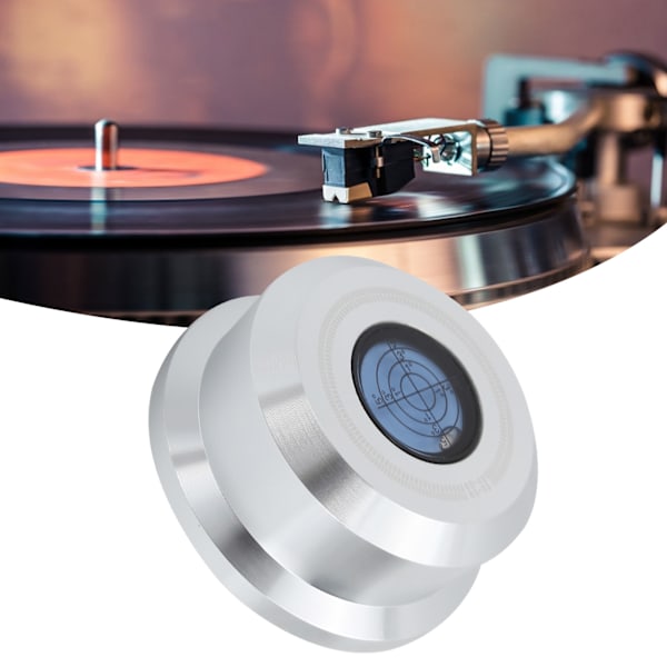 Monosaudio Platevekt Stabilisator 60Hz Turntable Plate Stabilisator Klemme for LP Platespiller RT632S Sølv