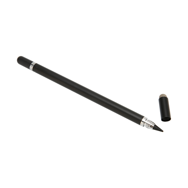 Stylus-kynä, tarkka paikannus, 3-in-1-monitoiminen kapasitiivinen stylus, jossa 2 kuitukärkeä tablet- ja matkapuhelimille, musta