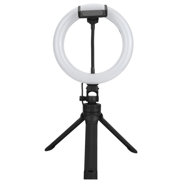 Selfie Ring Light Fotografering Stativ Stativ Justerbart LED-ljus