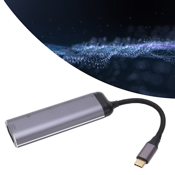 6-in-1 USB-C-keskitin VGA USB3.1 USB2.0 TYPE-C2.0 PD100 -telakka kannettavalle tietokoneelle