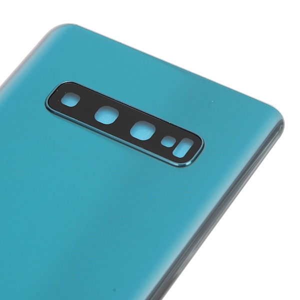 Mobiltelefon Baksida Glasöverskydd och Yttre Glaspanel Ersättning för Samsung S10+Plus(Grön )
