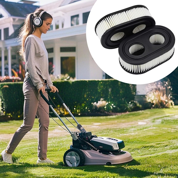 2 stk. plæneklipper luftfilter til 550E-550EX Briggs & Stratton 798452 593260