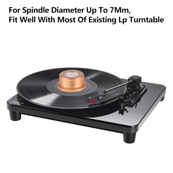 50Hz platespillerplate-stabilisator med klemme og boblevater for LP-platespiller