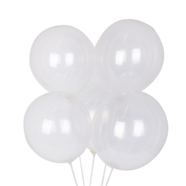 Eleganta Klara Ballonger, Latexmaterial Kraftiga Tjocka Transparenta Ballonger För Festdekorationer, Bröllopsfestdekorationer, Klara Ballonger För