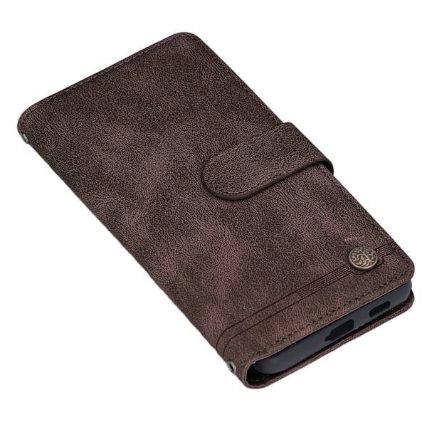 Plånboksfodral med magnetlås, flipfodral med kortfack och inbyggt stativ för Galaxy S21 Ultra