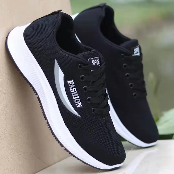 Promenadskor Herr Mellanålders Tygskor Mesh Halkfria Arbetsskor Casual Allround Slip-on Skor för Pappa