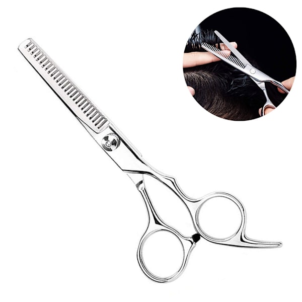 Professionella hårtunnande saxar med justerbar skruv för texturering och styling - Rostfritt stål