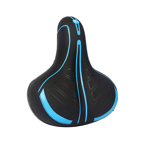 Superandningsbar ihålig design, halkskyddsmönster i gummi cykelsadel för män och kvinnor, ergonomisk sits med memory foam-vaddering, ersättning för mountainbike