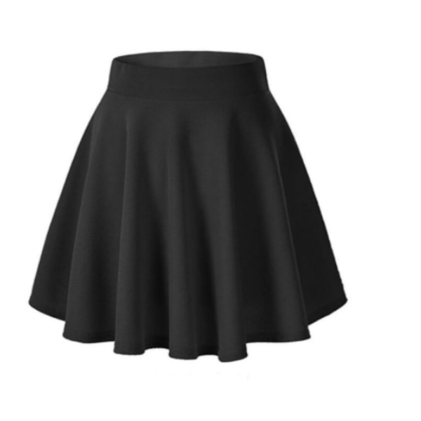 Kvinde Basic Versatile Stretchy Flared Casual Mini Skater Skirt