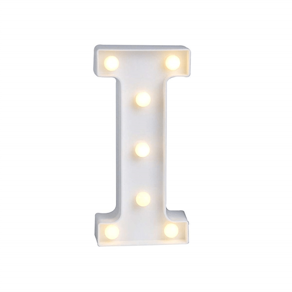 LED 26 bokstaver tall lys Ampersand og symbol Kjærlighet H