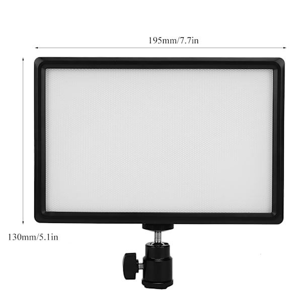Professionell Fotografi & Livestreaming Lampa, Bi-Color 3200K-5600K Videolampa med LCD-Display för Exakta Avläsningar