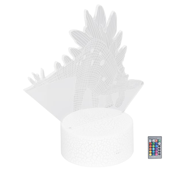 Säker Miljövänlig Barnrumslampa, 3D Optisk Illusion Nattlampa, Färgskiftande LED Dinosaurielampa För Barnrum Eller Vardagsrum