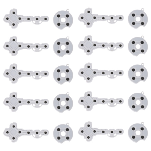 10 st ledande gummikontaktknappar för Xbox 360 spelhandkontroll