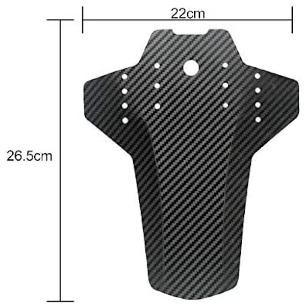 Cykelstänkskärmar, snabbfäste, skydd mot lera och vatten med 3D-textur, enkla att installera för alla cykelmodeller (2-delar)