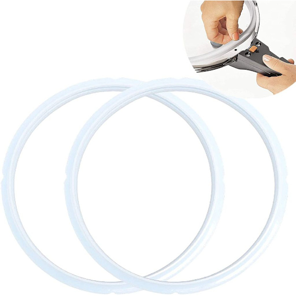 Tätningsring för tryckkokare, 2-pack, gummiring, tätningsring för tryckkokare, ersättningstätningsring för tryckkokare, tätningsring tillverkad