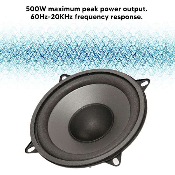 Bilhøjttaler Højttaler Mellemtone Koaksial Ydre Magnetisk 5in 500W til Lydsystem