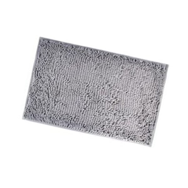 Maskintvättbara Badrumsmattor, Lyxiga Ryamattor för Badrum, 40X60CM, Mörkgrå, för Dusch- och Badutrymmen