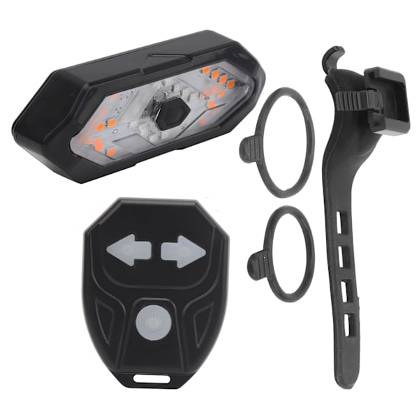 Fjärrkontroll cykel bakljus cykel USB uppladdningsbar svängbar bakljus med högtalare