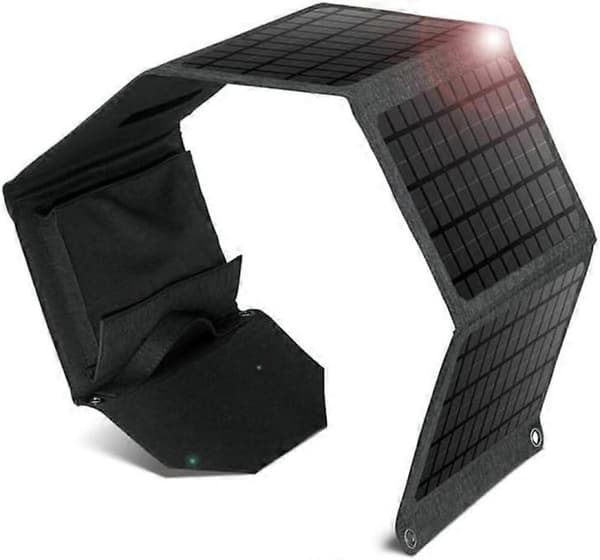 GETIT 30W Bærbart Solcellepanel Sammenleggbart Vanntett Hurtiglading Kompatibelt med Camping Power Bank Generator
