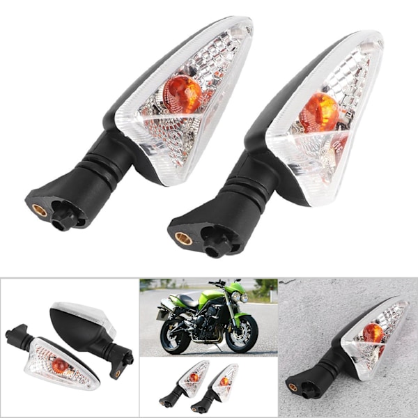 1 Pair Motorcycle Turn Signal Light Indicator Flasher Lamp Fit For Tiger Daytona