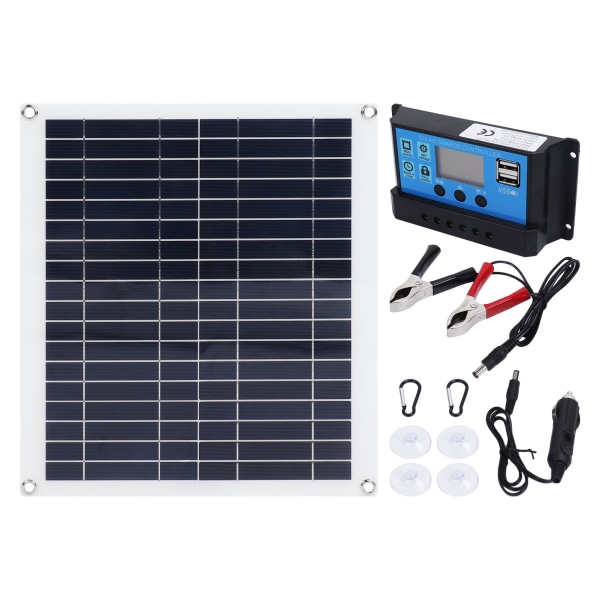 Solpanel Kit 100W Fotovoltaisk 20W Bärbar Hopvikbar Sol Ch