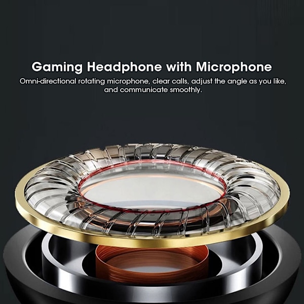 3,5mm+USB med Mikrofon Huvudmonterat Gaming Headset LED-Ljus Tillbehör