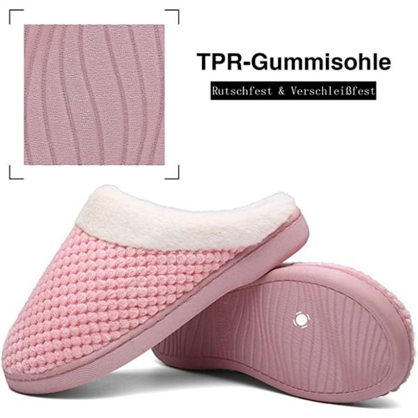 Damen Winter Hausschuhe Memory Foam Wärme Bequem Plüsch Pantof