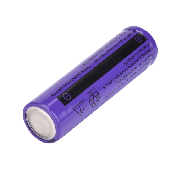 18650 4500mAh 3.7V ladattava suurikapasiteettinen violetti akku LED-taskulamppuun