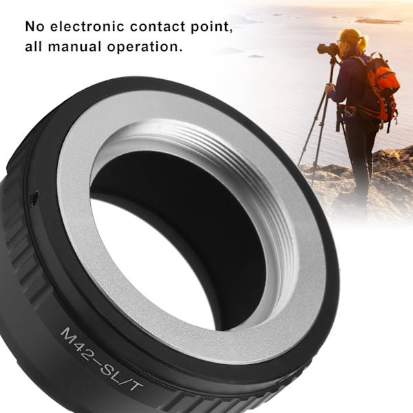 Aluminiumlegering Kameraobjektiv M42 Monteringsrør Ringadapter til Leica L /T Monteringskamera
