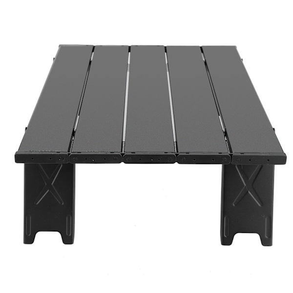 Mini Bärbar Aluminiumlegering Fällbord Utomhus Camping BBQ Picknickbord Svart