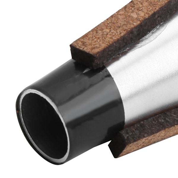 Trompet dæmper lige begynder øvelse lyddæmper universel aluminiumlegering M25 sølv S